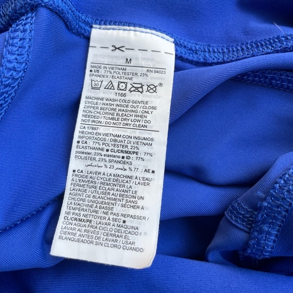 Old Navy Powersoft Leggings Blue Capri Leggings with Mesh Size Medium - Picture 4 of 6